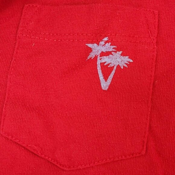 365 Kids Boys Size 7 Red Polo with Palm Trees - Picture 5 of 5